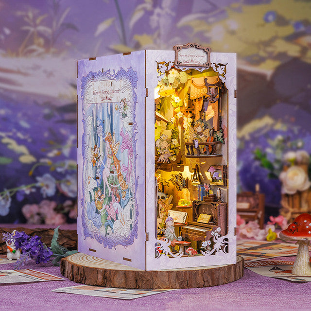 DIY Book Nook kit UK - Flower Forest Concert