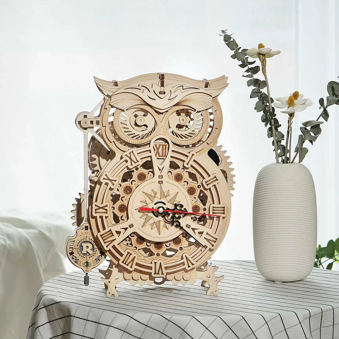 3D Puzzle - Owl Clock