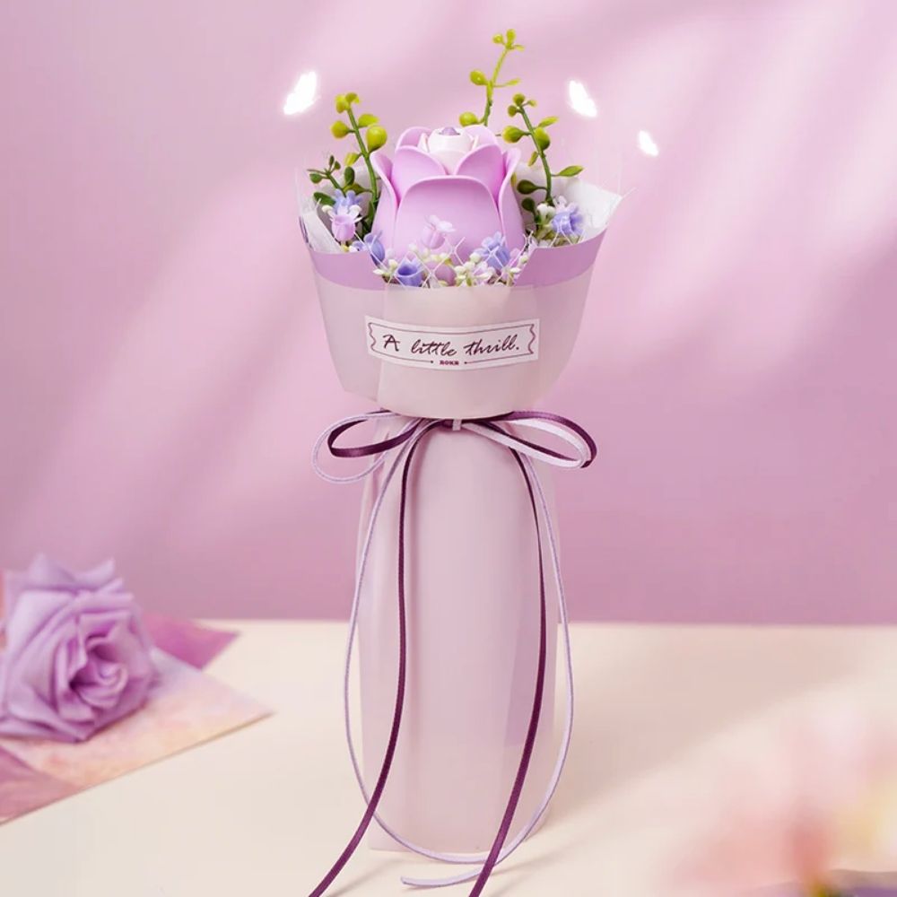 3D Puzzle - Purple Rose