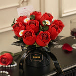 3D Puzzle - Red Rose Bouquet Figured'Art