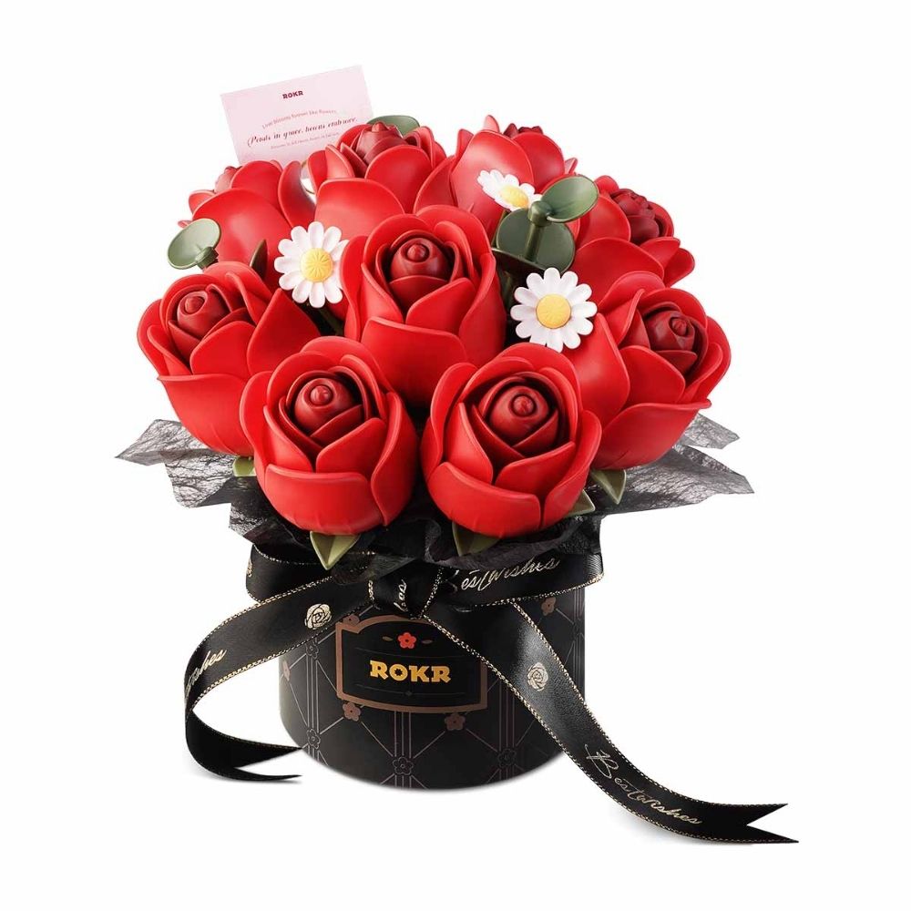 3D Puzzle - Red Rose Bouquet
