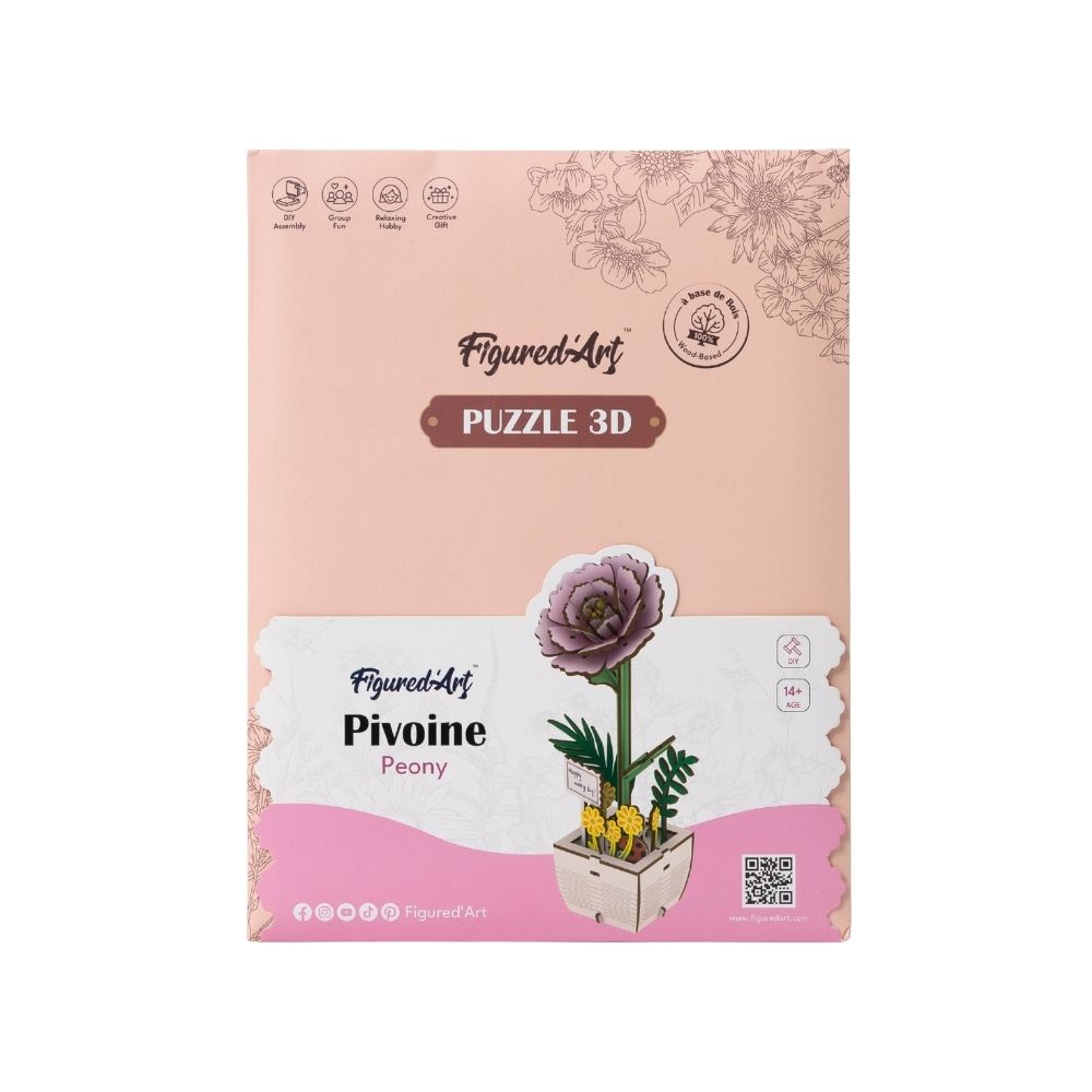 3D Puzzle - Peony