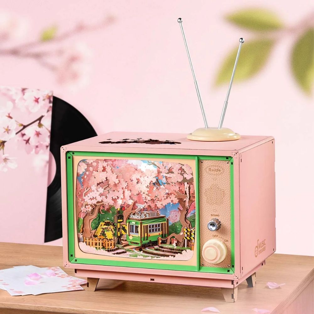 3D Puzzle Music Box - Sakura Dreamy Tour Figured'Art