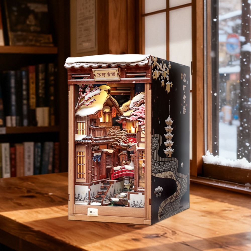 DIY Book Nook Kit  - Kyoto Snow Whisper Figured'Art
