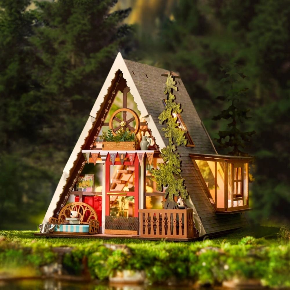 3D Puzzle - A-Frame Cabin Figured'Art