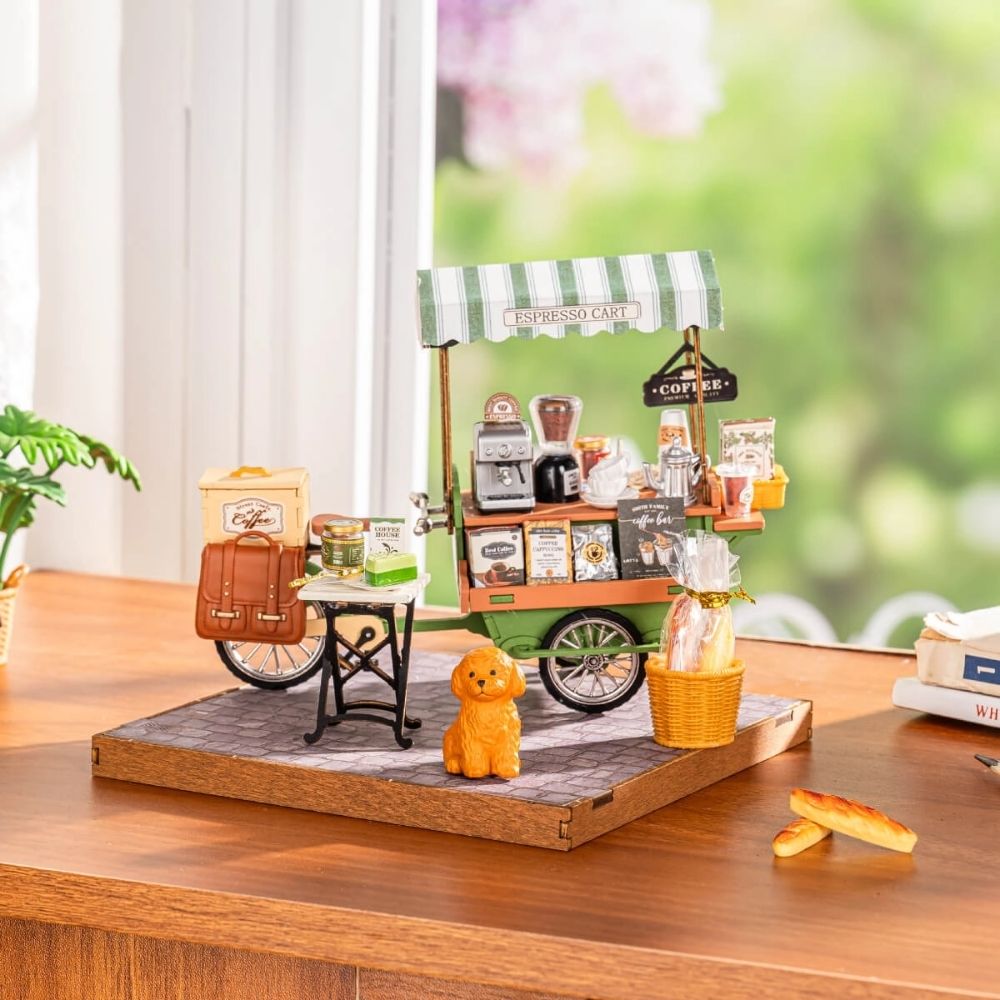 3D Puzzle - Aromatic Coffee Cart Figured'Art
