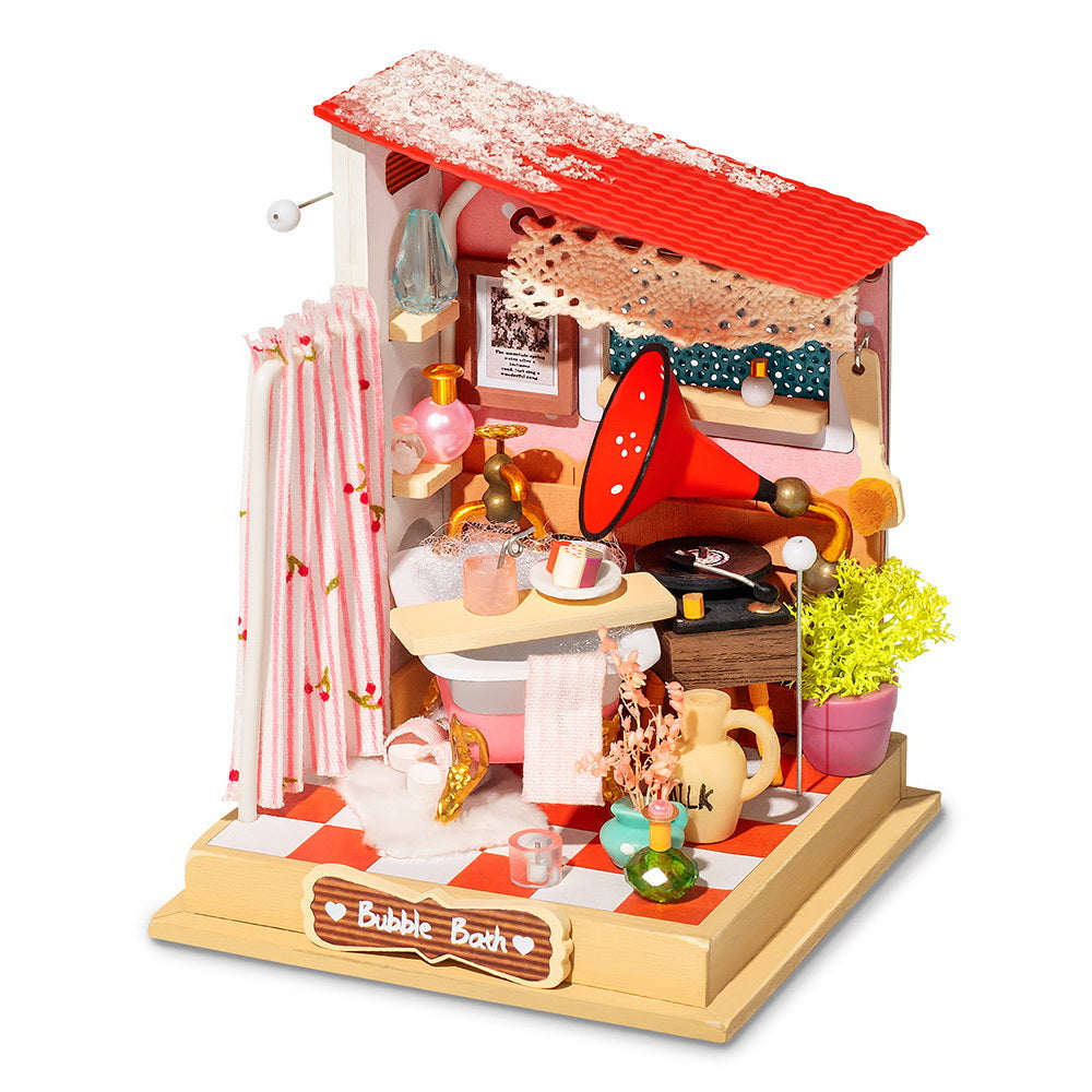 Miniature House - Bubble Bath in Bathroom