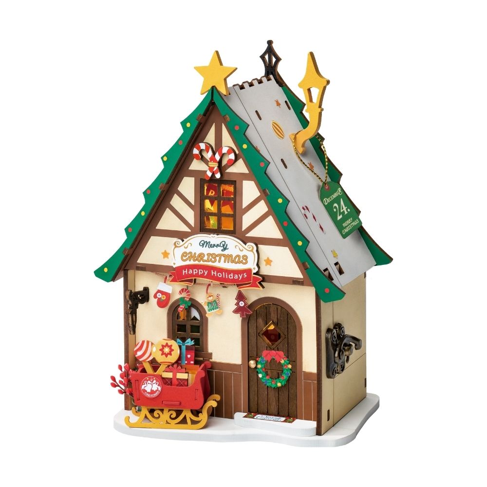 Miniature House - Twinkling Christmas House