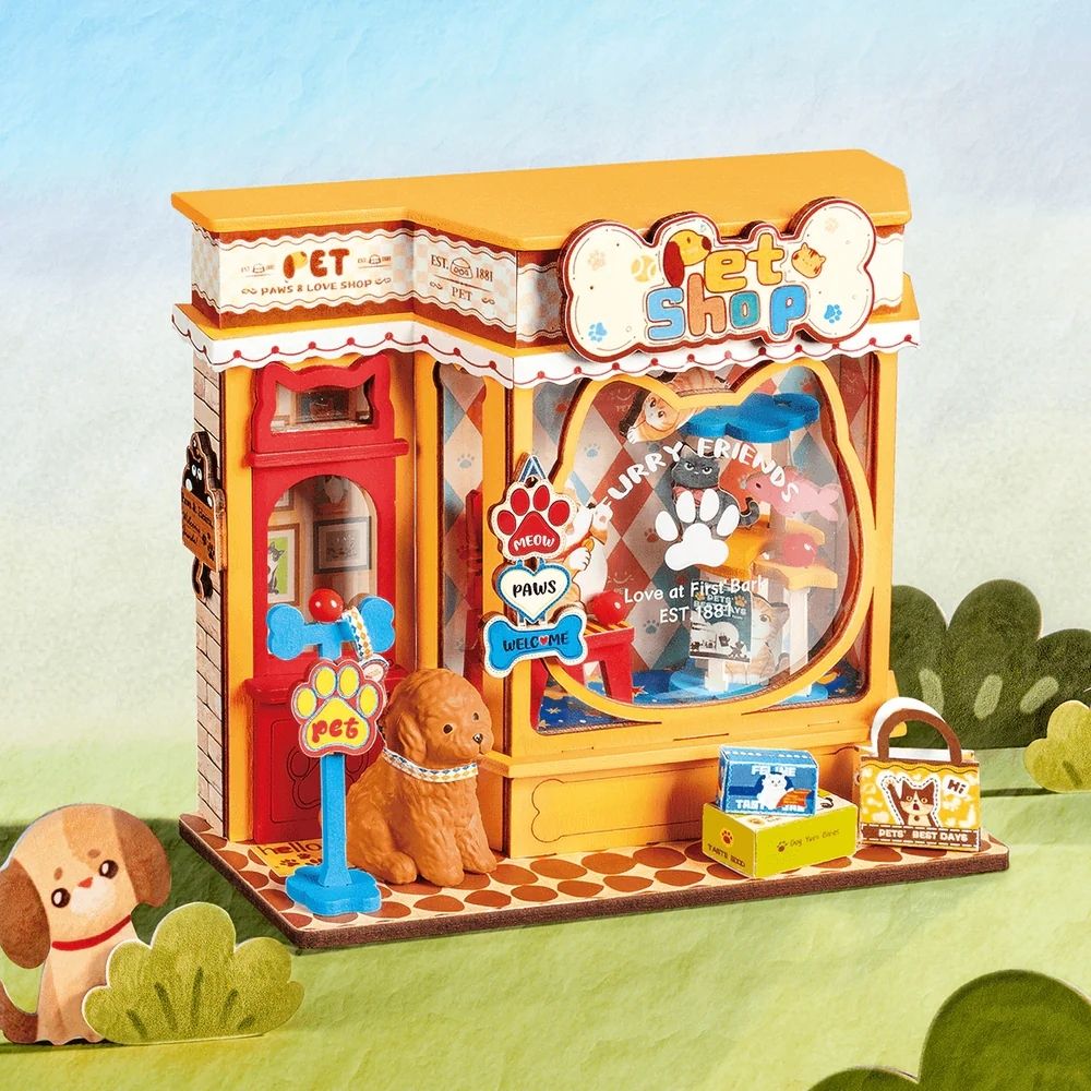 Miniature House - Pawfect Pet Shop Figured'Art