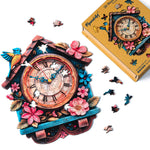 Wooden Puzzle - Floral Cuckoo Clock
