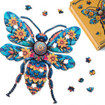 Wooden Puzzle - Floral Bee