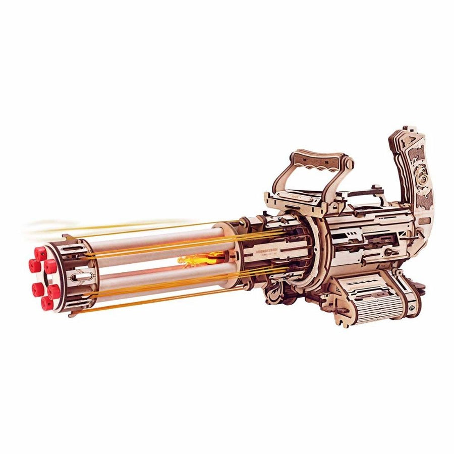 3D Puzzle - Rotating-Barrel Machine Gun – DIY-BookNookKit