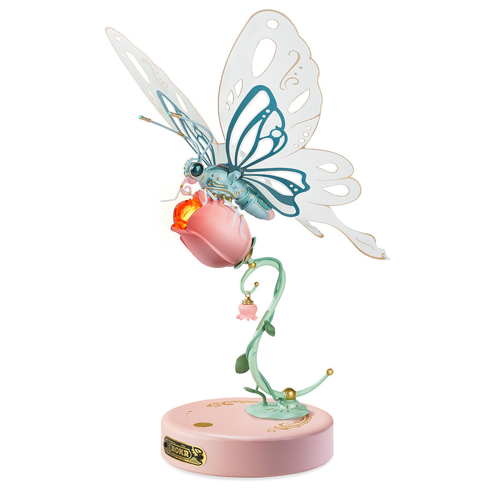 3D Puzzle - Butterfly and Rose