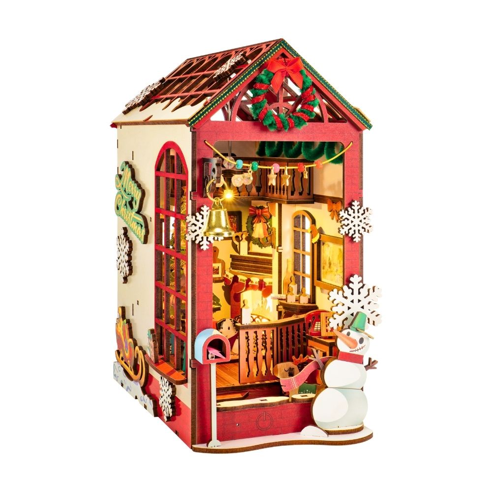 DIY Book Nook kit - Christmas Indoor Scene