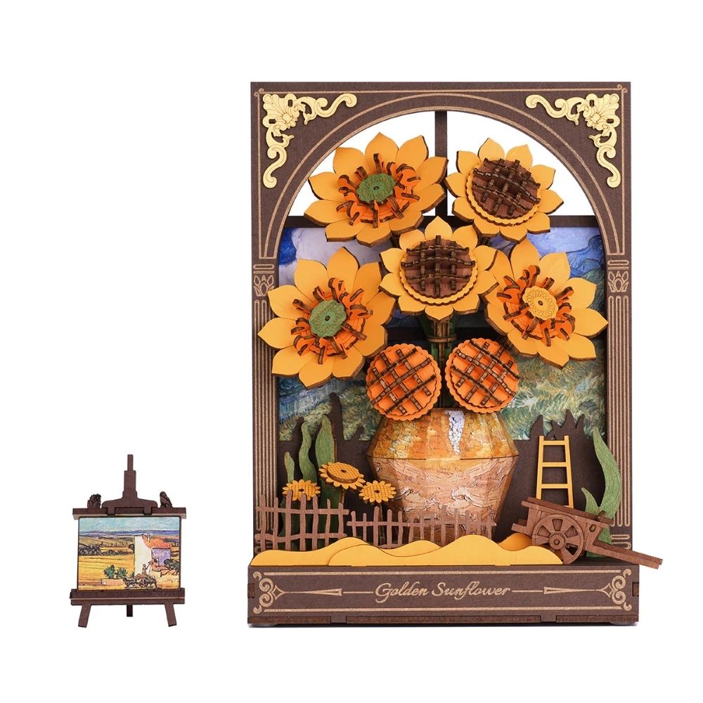 3D Puzzle - Golden Sunflower