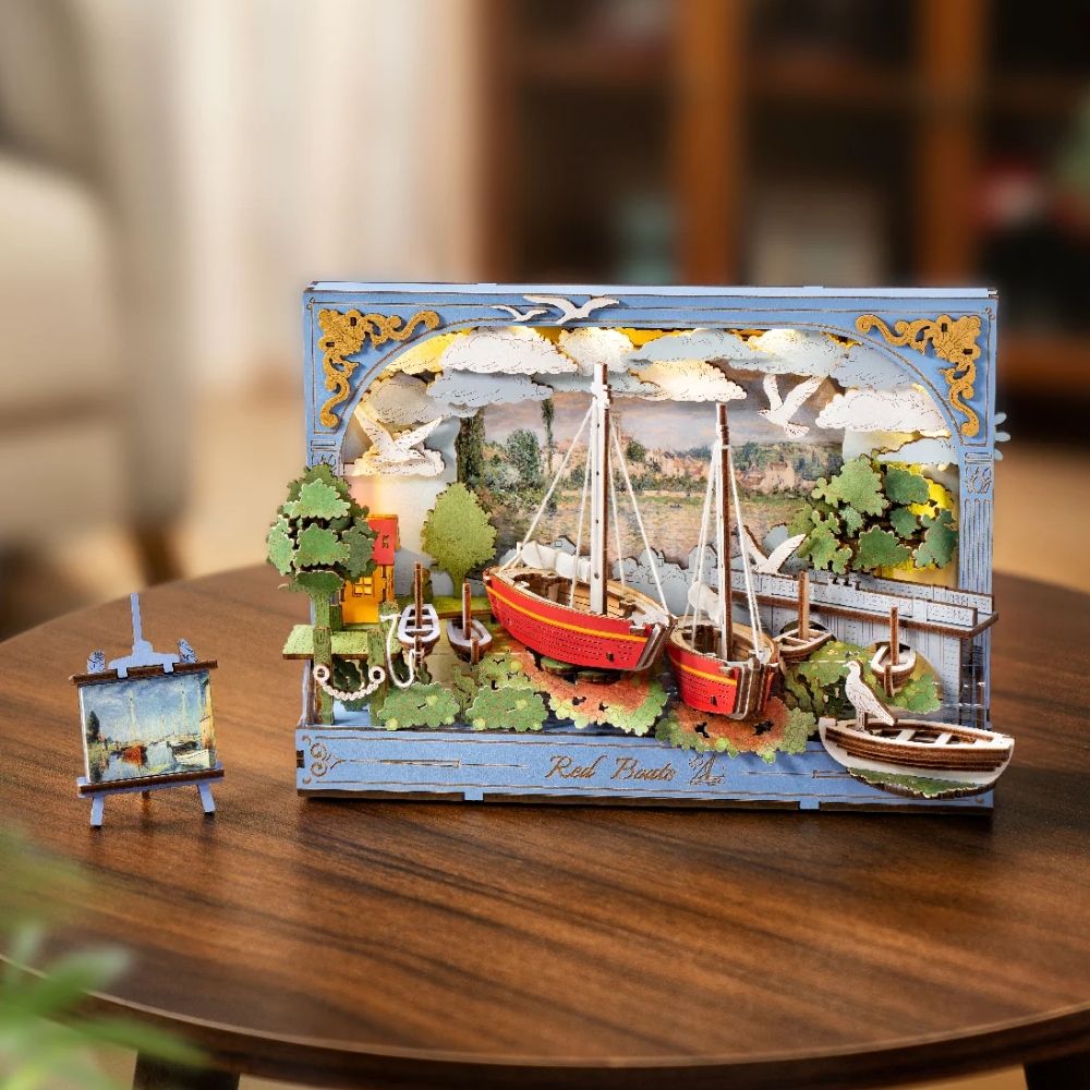 3D Puzzle - Red Boats
