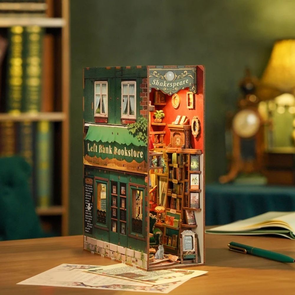 DIY Book Nook Kit  - Left Bank Bookstore Figured'Art