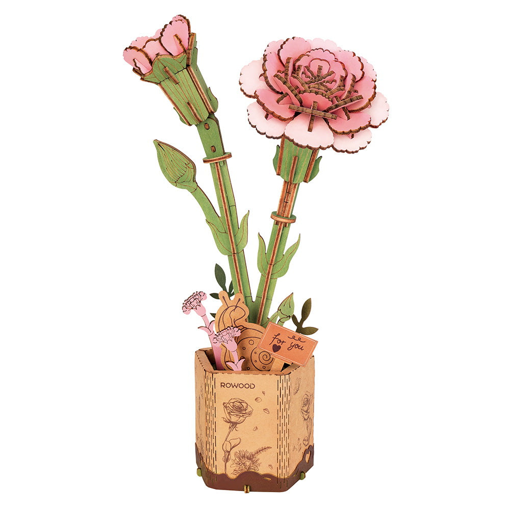 Puzzle 3D - Garofani Rosa