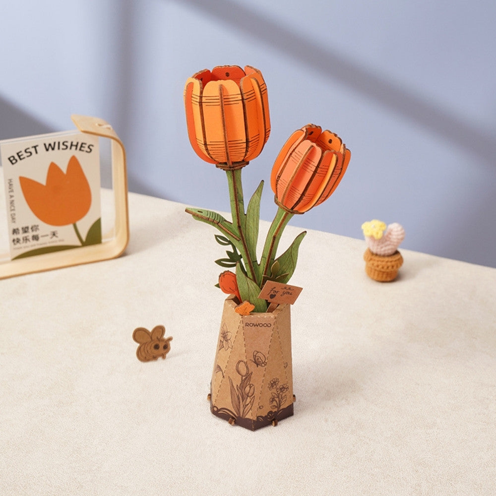 3D Puzzle - Orange Tulip