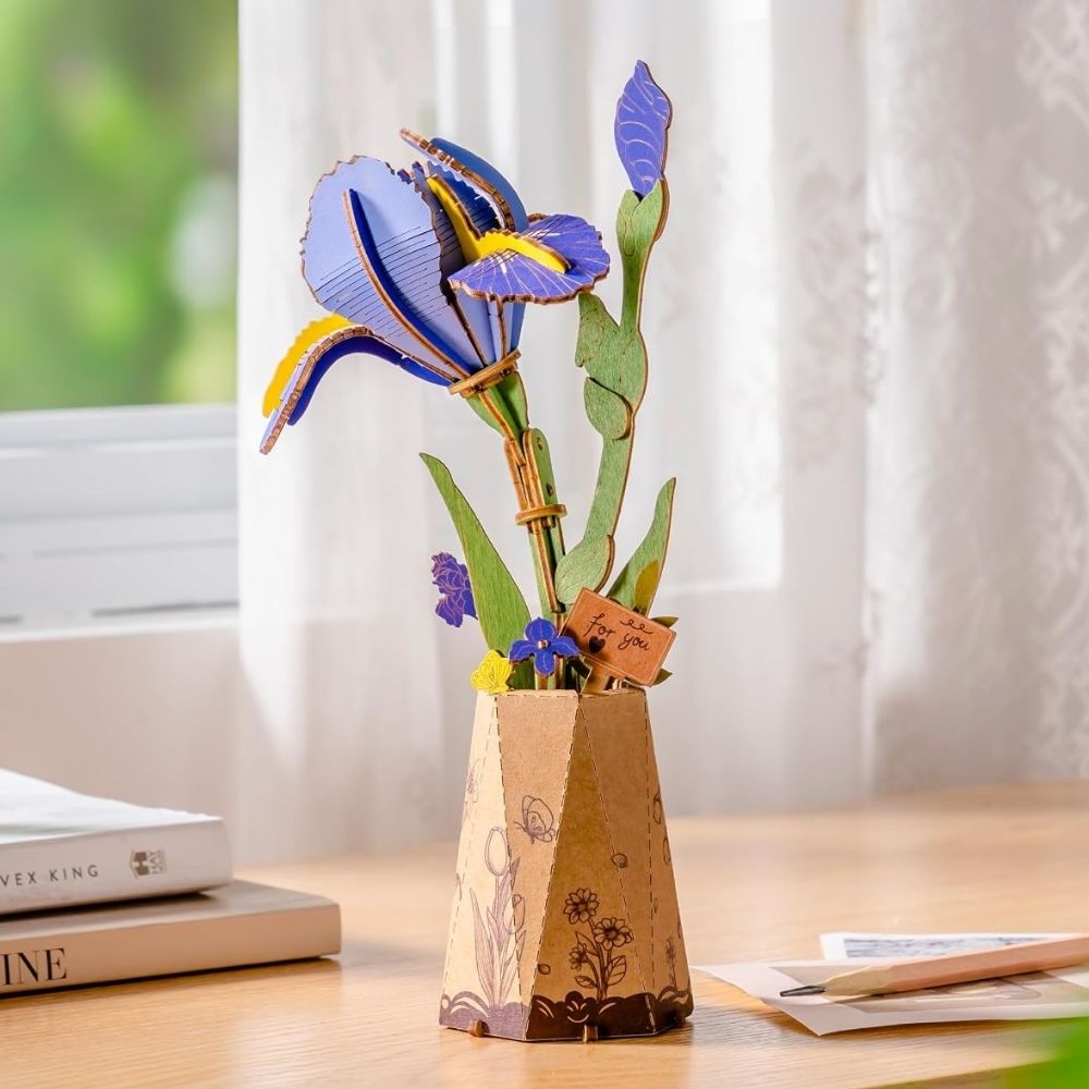 3D Puzzle - Purple Iris