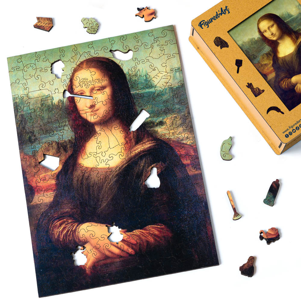 Wooden Puzzle - Mona Lisa by Leonardo da Vinci