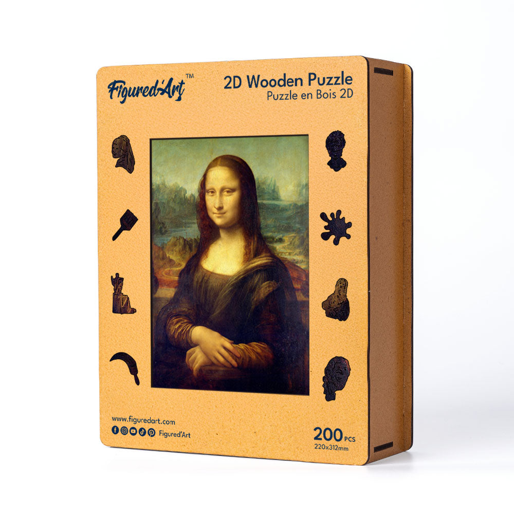 Wooden Puzzle - Mona Lisa by Leonardo da Vinci