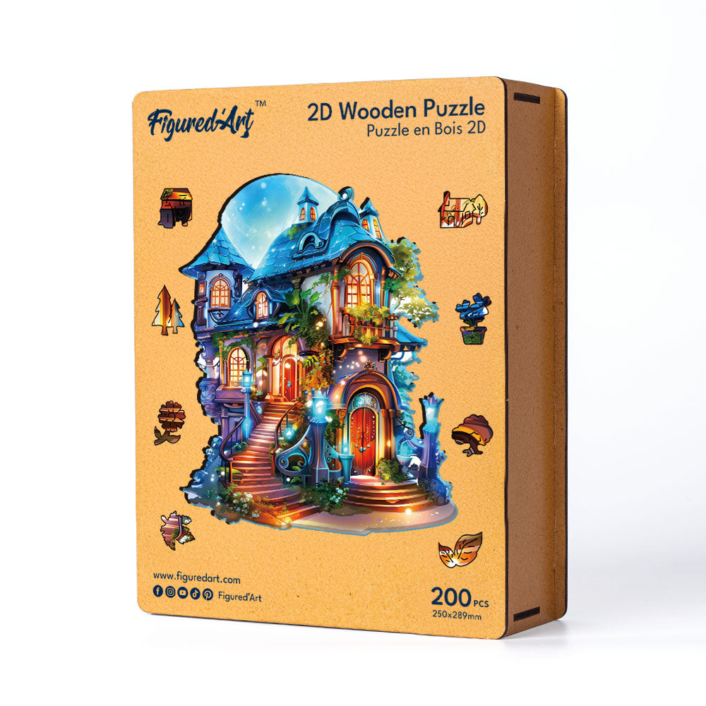 Wooden Puzzle - Enchanted House