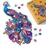 Wooden Puzzle - Peacock