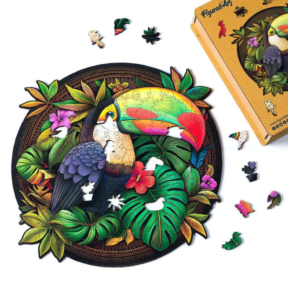 Wooden Puzzle - Tropical Toucan