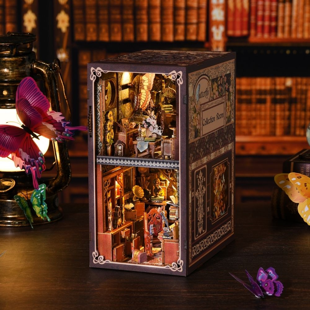 DIY Book Nook Kit - Butterfly Collection Room Figured'Art
