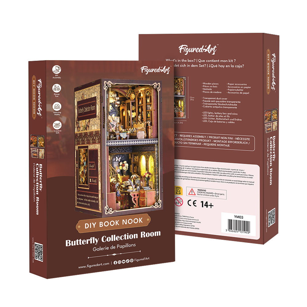 DIY Book Nook Kit - Butterfly Collection Room